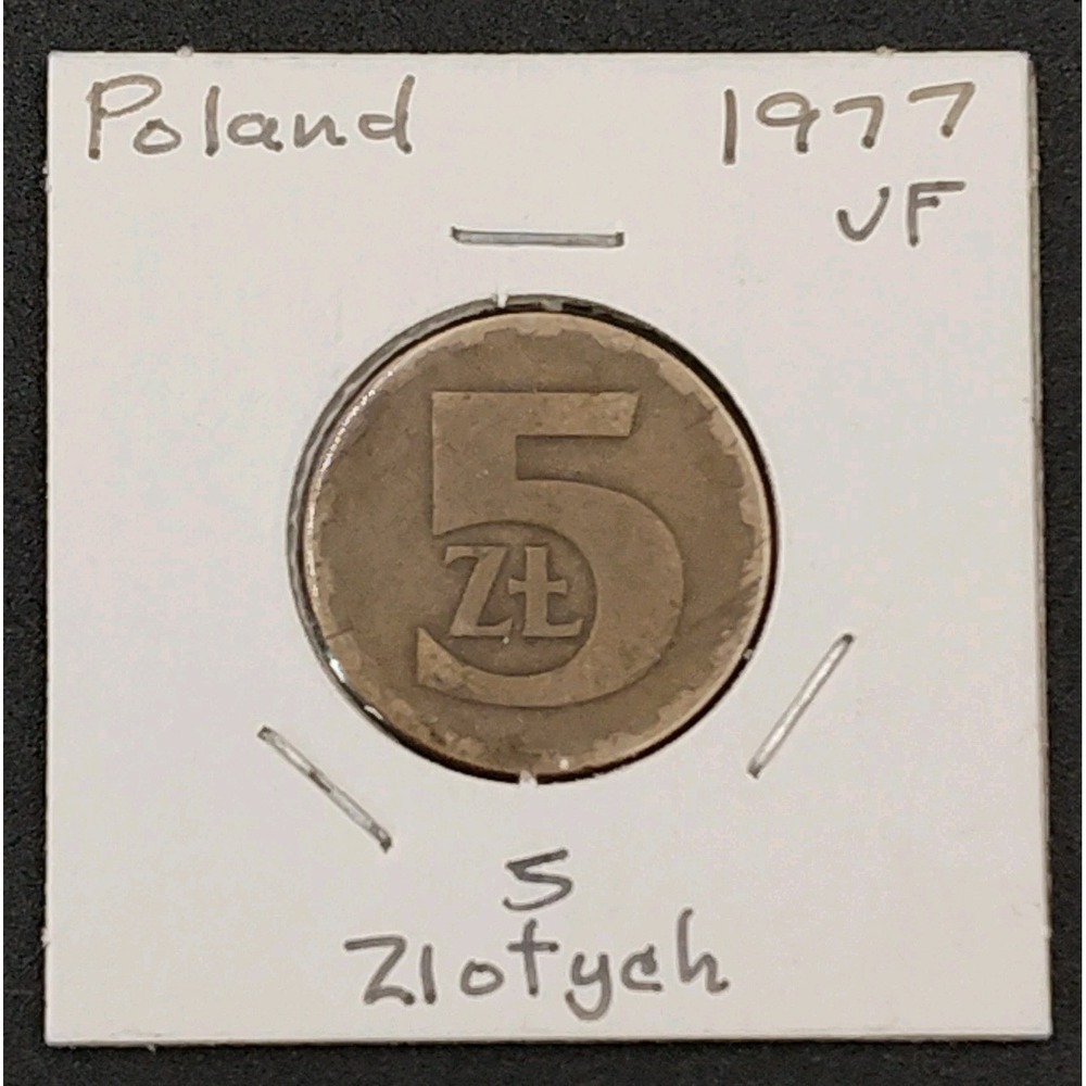 1977 VF Poland 5-Zlotych Coin 5Zt Y47-50 POLSKA RZECZPOSPOLI LUDOWA BR1.1GA-4034 - Picture 10 of 14